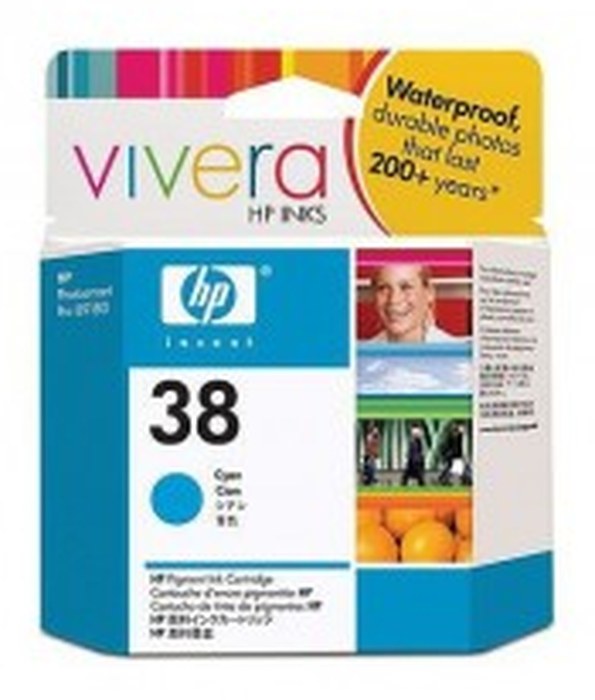 HP 38 Cyan Pigment Cartouche (C9415A)