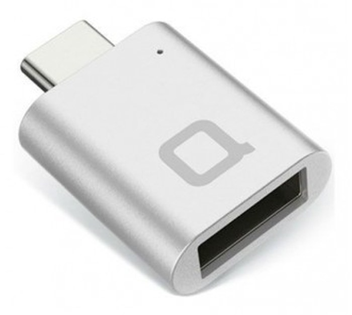Adaptateur NONDA Mini /Silver /USB Type-C - USB 3.0 Type-A