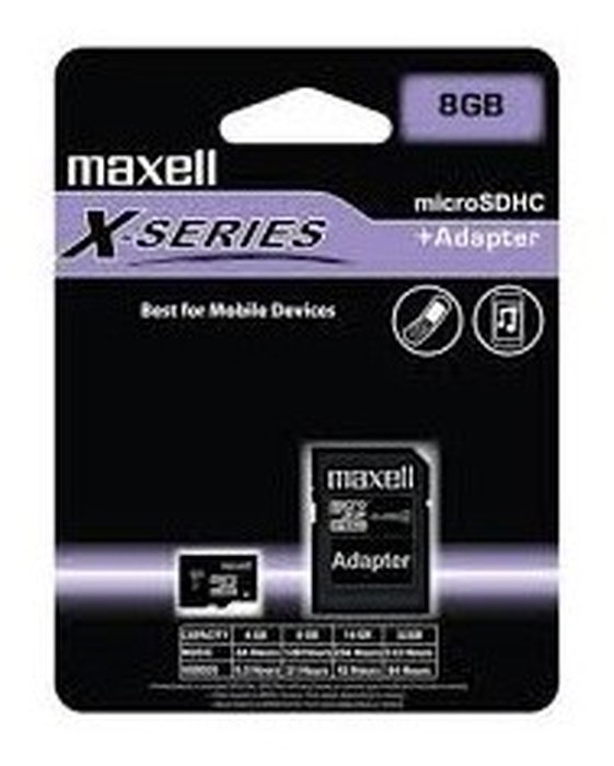 MAXELL Carte Micro SDHC Xseries CL4 + Adaptateur SD