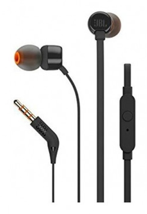 Écouteurs JBL T110 /Noir /3.5 mm /9 mm /20 Hz - 20 kHz