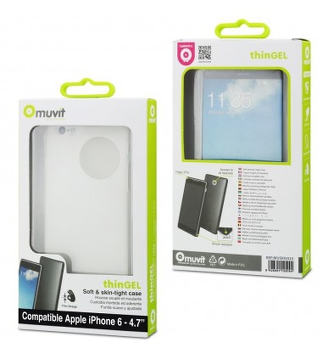 Etui minigel transparent Apple Iphone 6 Muvit