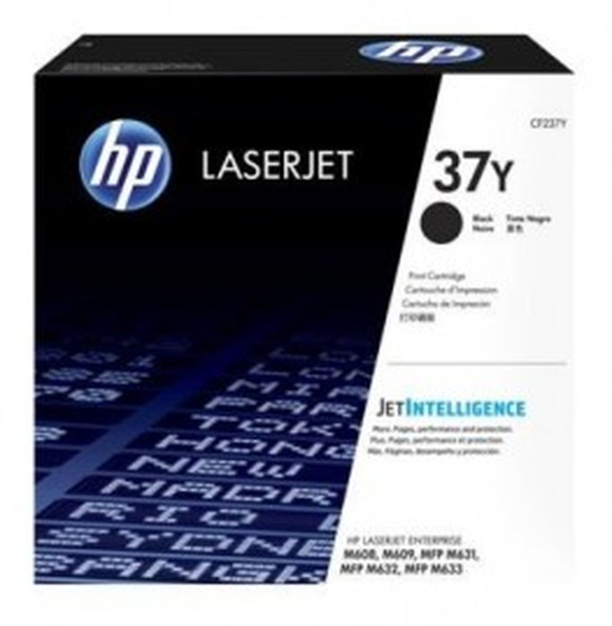 Cartouche de toner HP 37Y authentique LaserJet /Noir /41000 pages /HP LaserJet Enterprise Flow MFP M631h - MFP M632z - M608dn -