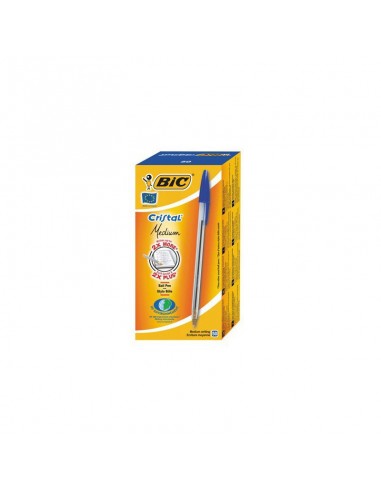 STYLO BILLE -BIC - CRISTAL MEDIUM - BOÎTE DE 50 STYLOS