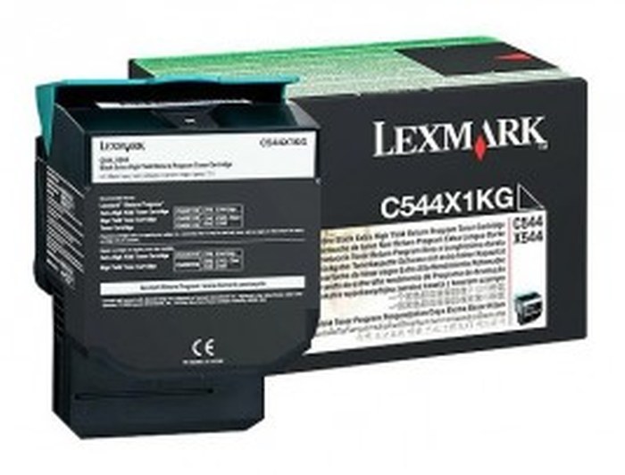 C544, X544 TONER Noir très haute capacité (6K) (C544X1KG)