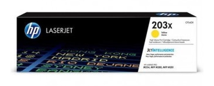 Cartouche de toner HP LaserJet 203X /Yellow /2500 pages /Laser /Imprimante multifonction HP Color LaserJet Pro M254dw - M254nw