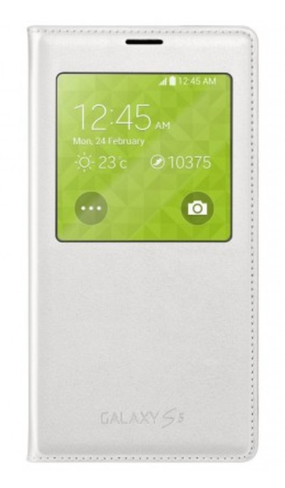 SAMSUNG S VIEW COVER POUR S5BLANC (EF-CG900BWEGWW)