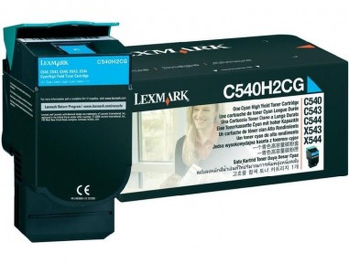 C54x, X54x TONER Cyan haute capacité (2K) (C540H2CG)
