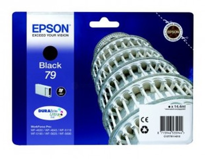 Cartouche d'encre EPSON (TOUR DE PISE) T7911 - Noire (C13T79114010)