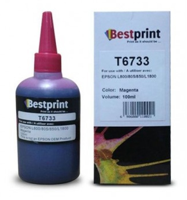 Bouteille d'encre BESTPRINT SerieL Photo /Magenta /100 ml /C13T67334A
