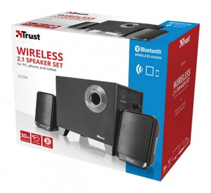 Enceintes 2.1 30W Bluetooth Evon