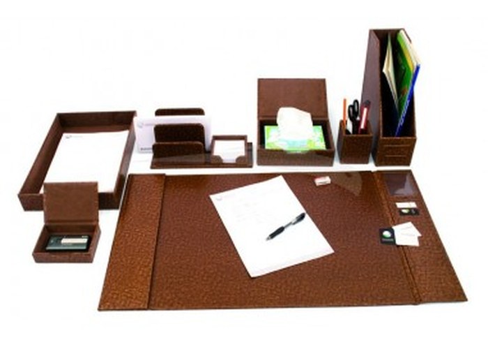 Ensemble de Bureau en Simili cuir 8 pièces