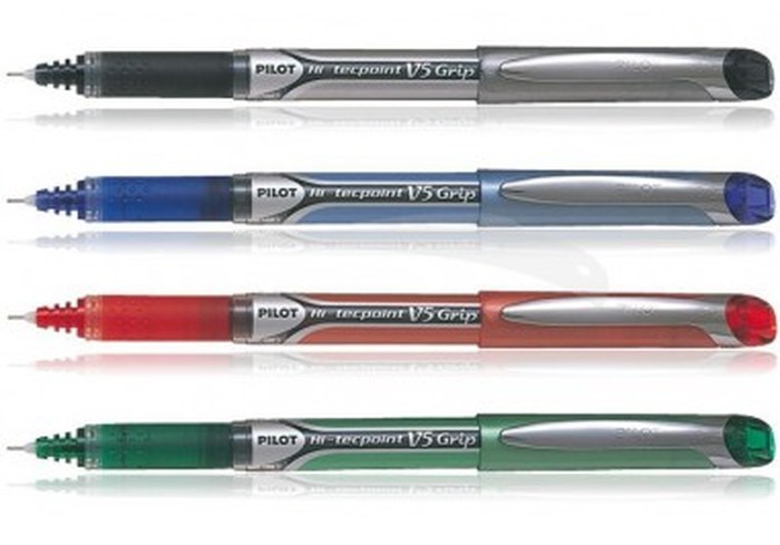 STYLO PILOT HI-TECPOINT V5 GRIP - ENCRE LIQUIDE - BOITE DE 12 STYLOS