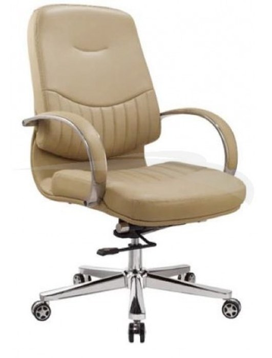 FAUTEUIL SÉNATEUR B015 CLASSIC en PU & aluminium Marron foncé