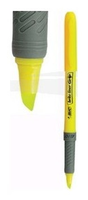 SURLIGNEUR - BIC - BRITE LINER GRIP - Boîte de 12 surligneurs
