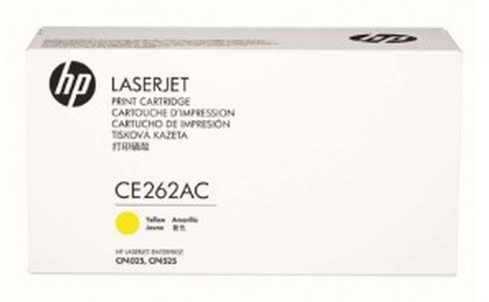 HP Yellow CE262AC LaserJet Print Cartridge