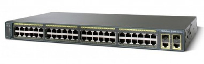 Switch administrable Cisco Catalyst 2960 - 48 ports 10/100 + 2 T/SFP + LAN Base Image