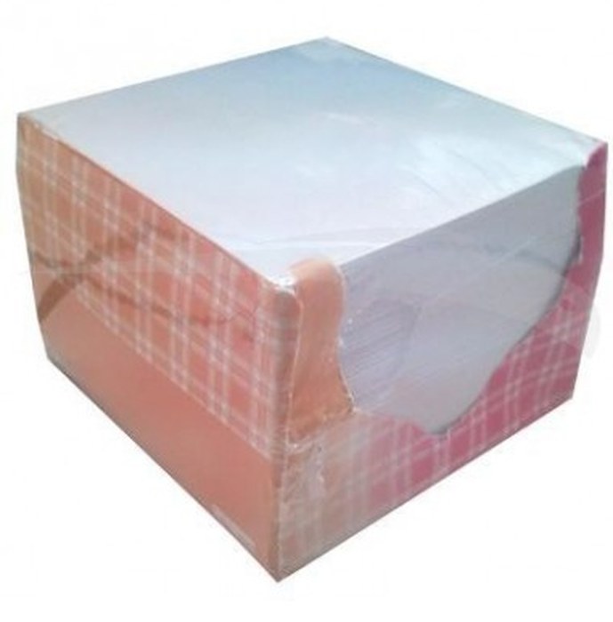 Bloc-cube 95 x 95 x 95 mm Blanc 500 feuillets - Lot de 6 blocs