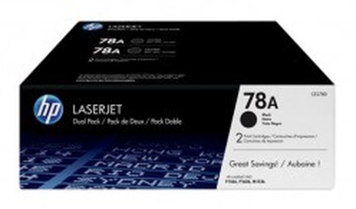 Cartouches de toner noir HP LaserJet 78A (lot de 2) (CE278AD)