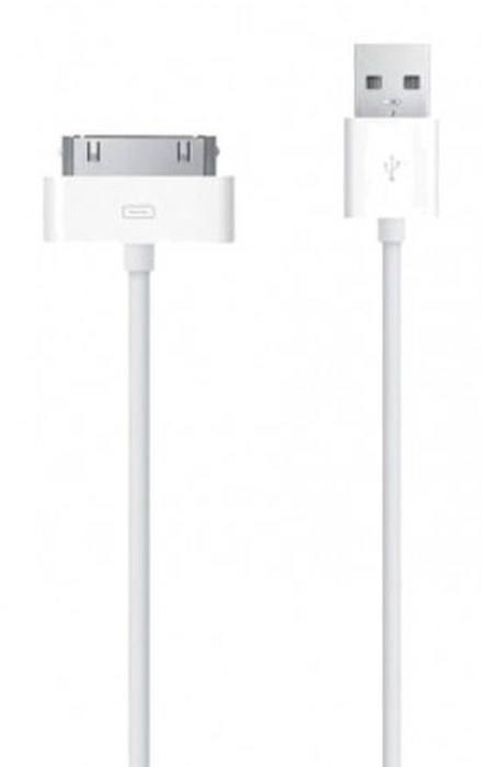 Cable APPLE /Dock vers USB /30 Broches /USB 2.0 /Blanc /1m