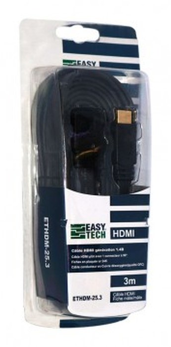 Câbles audio - video EASYPECH CABLE HDMI 1.4B ETHDM-25.1.3 3M