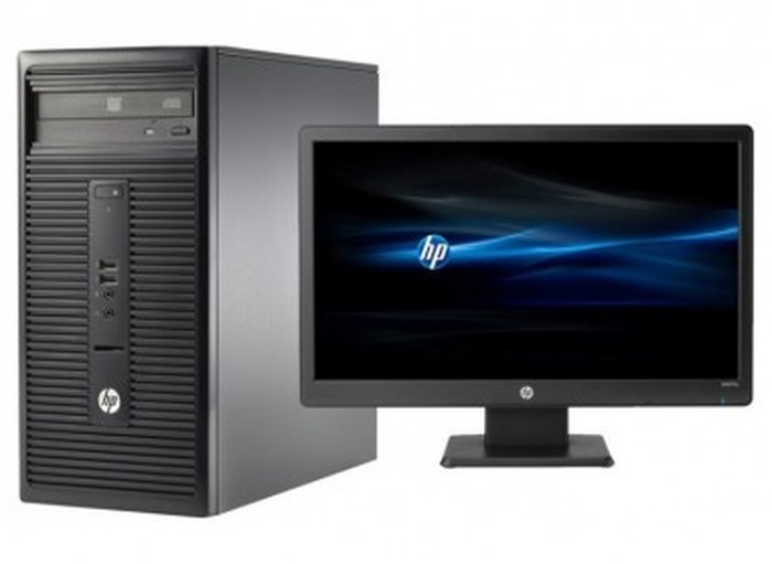 Ordinateur de bureau HP 280 G1 + Écran LED (20 pouces) HP W2072a (T9T05ES)