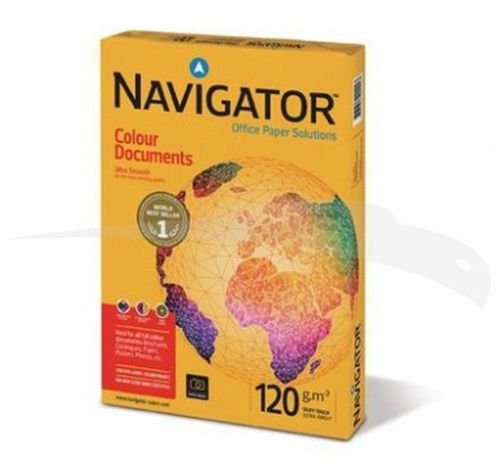 RAMETTE DE PAPIER BLANC - NAVIGATOR - A4 - 120GR 250 FEUILLES LOT DE 8