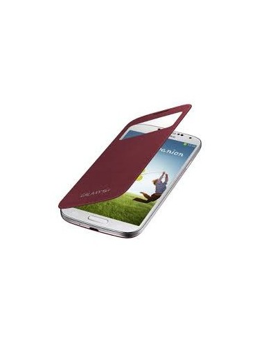 Samsung flip cover view pour S4 Rouge
