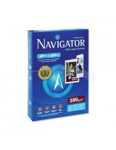 RAMETTE - NAVIGATOR OFFICE CARD - A4 - 160g - 250F - Lot de 5 ramettes