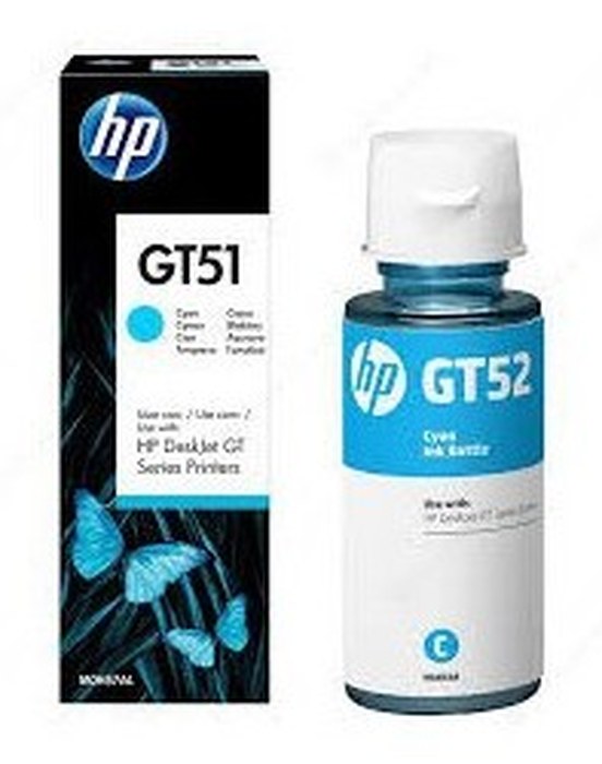 HP GT52 Cyan Original Ink Bottle